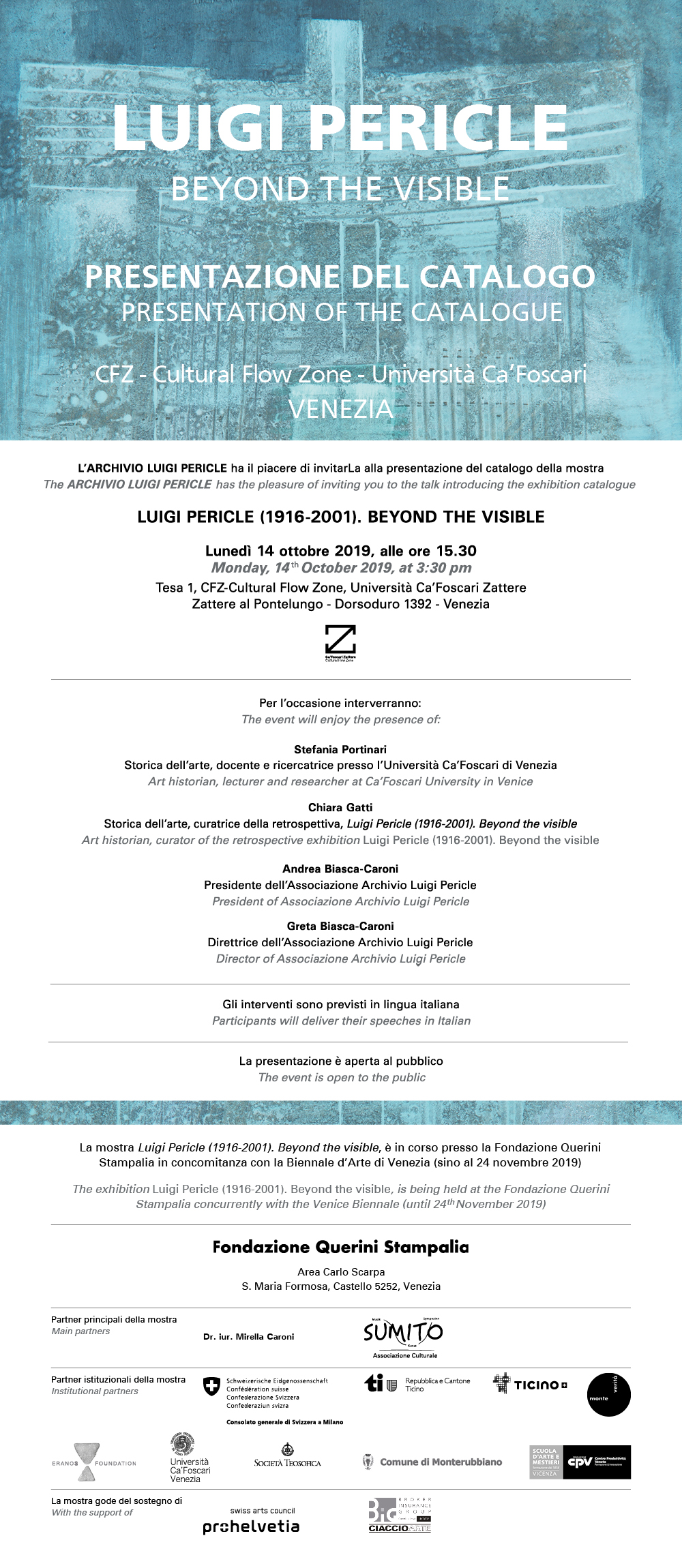 Luigi Pericle -Presentazione Catalogo - Venezia 2019_INVITO_